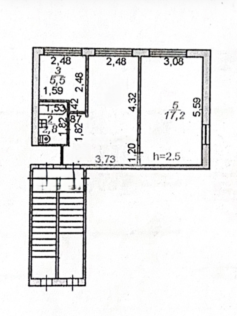Продажа 2-комнатной квартиры, 42.3 м² в Караганде - фото 14
