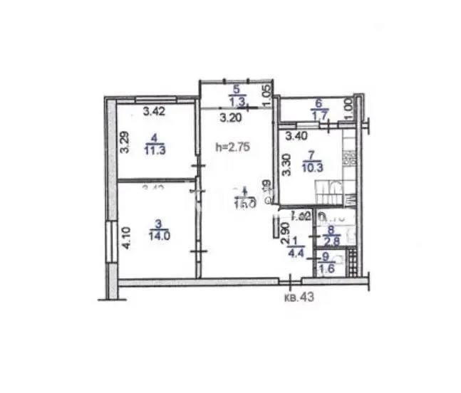 Продажа 3-комнатной квартиры, 70.4 м² в Алматы - фото 5