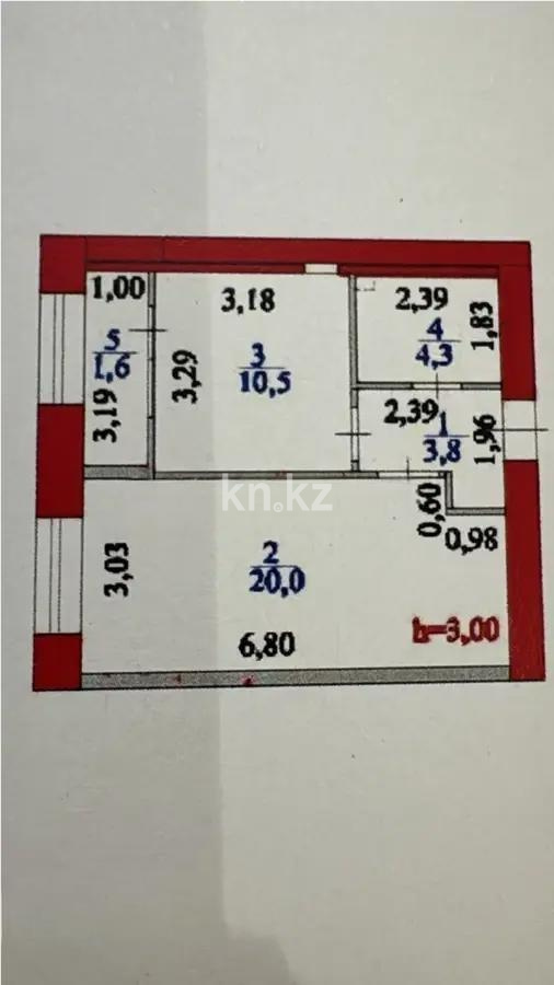 Продажа 2-комнатной квартиры, 40.2 м², ул. Айтматова, дом  77/7 в Астане - фото 4