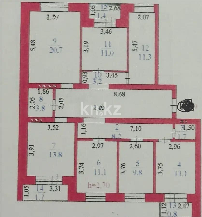 Продажа 5-комнатной квартиры, 128.5 м² в Астане - фото 12