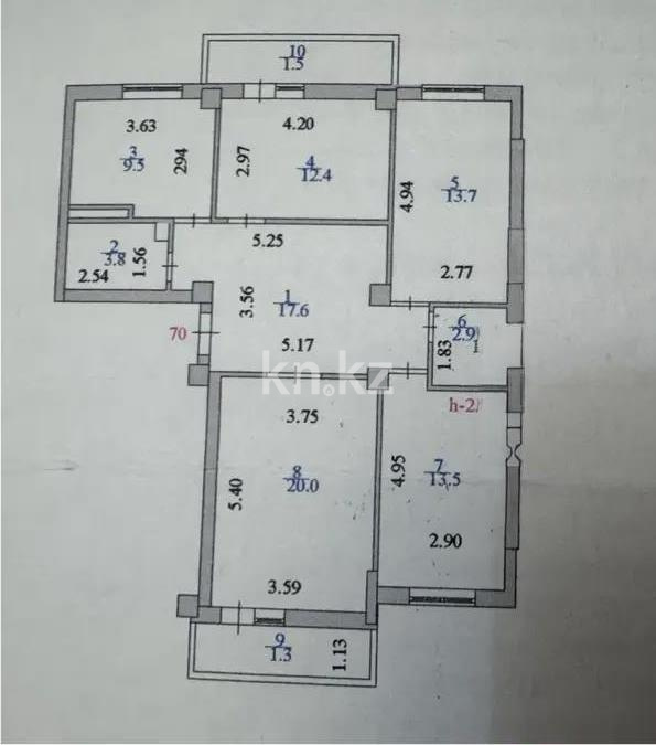 Продажа 4-комнатной квартиры, 96.2 м² в Астане - фото 8
