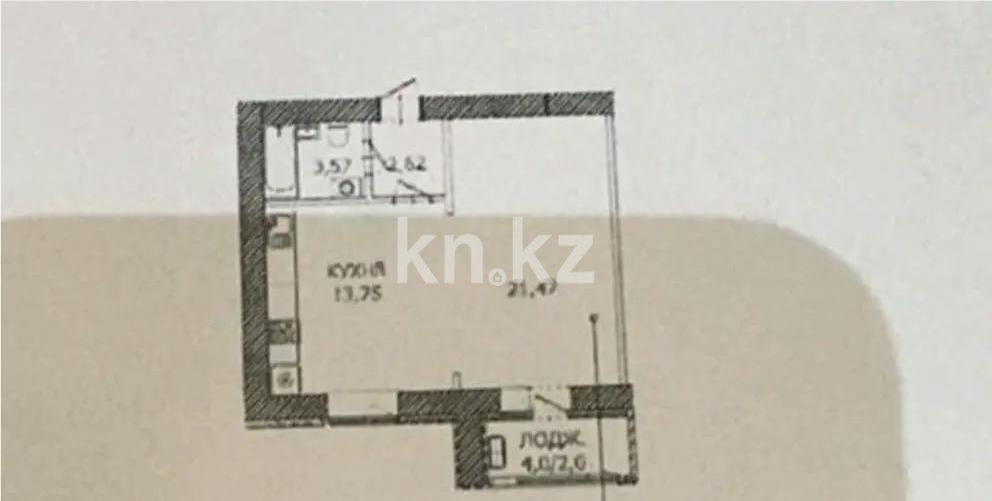 Продажа 1-комнатной квартиры, 43.41 м², ул. Айтматова, дом  45 стр в Астане