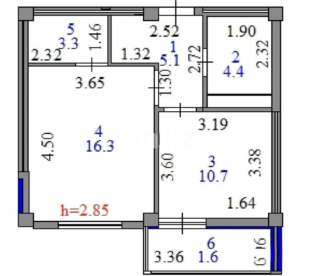 Продажа 1-комнатной квартиры, 41.4 м², ул. Е-779, дом  32 в Астане - фото 2