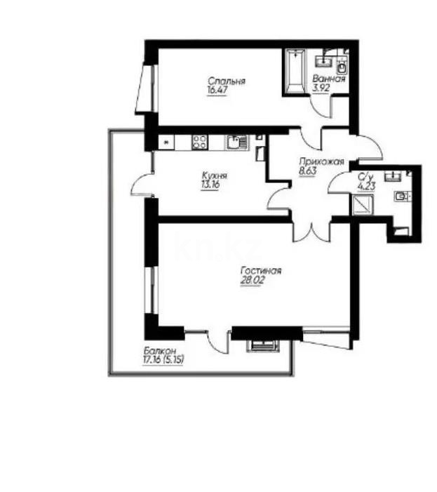 Продажа 2-комнатной квартиры, 80 м² в Алматы - фото 4