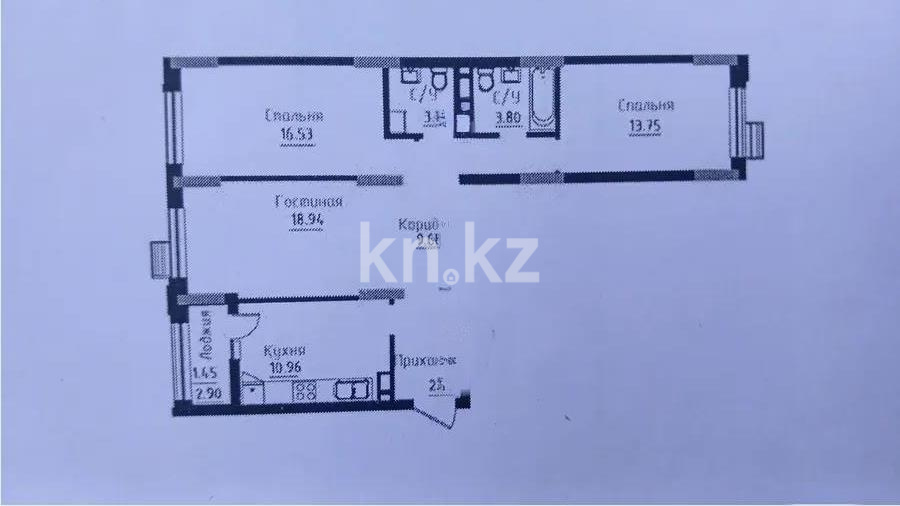 Продажа 3-комнатной квартиры, 82 м² в Астане
