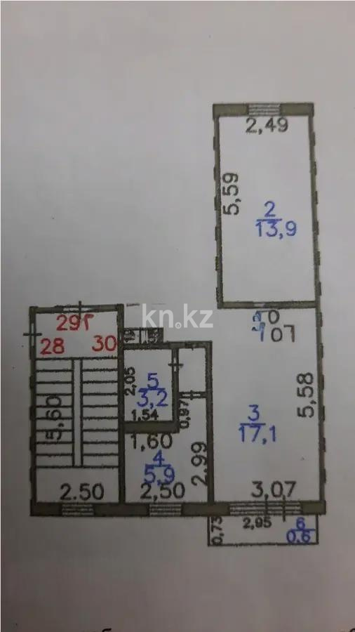 Продажа 2-комнатной квартиры, 46 м², 15 мкр., дом  11 в Караганде
