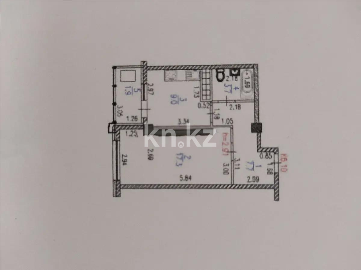Продажа 1-комнатной квартиры, 40 м² в Алматы
