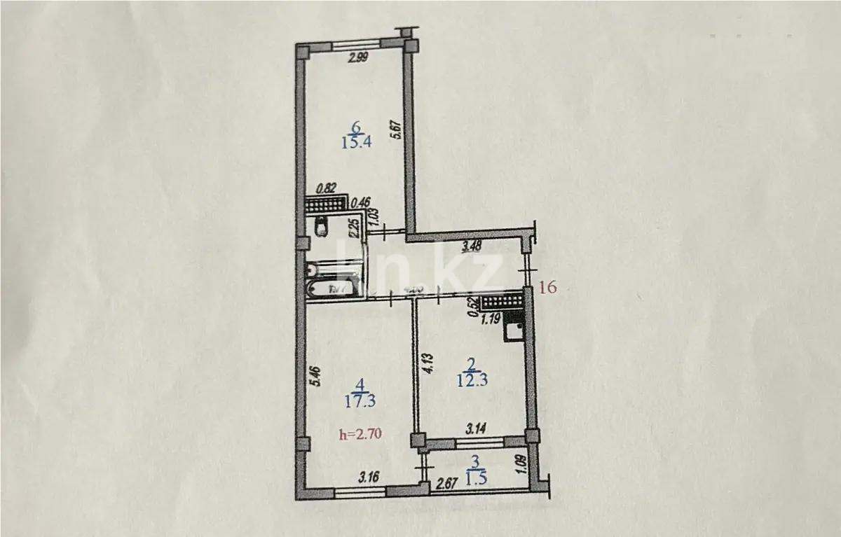 Продажа 2-комнатной квартиры, 60 м² в Алматы - фото 5