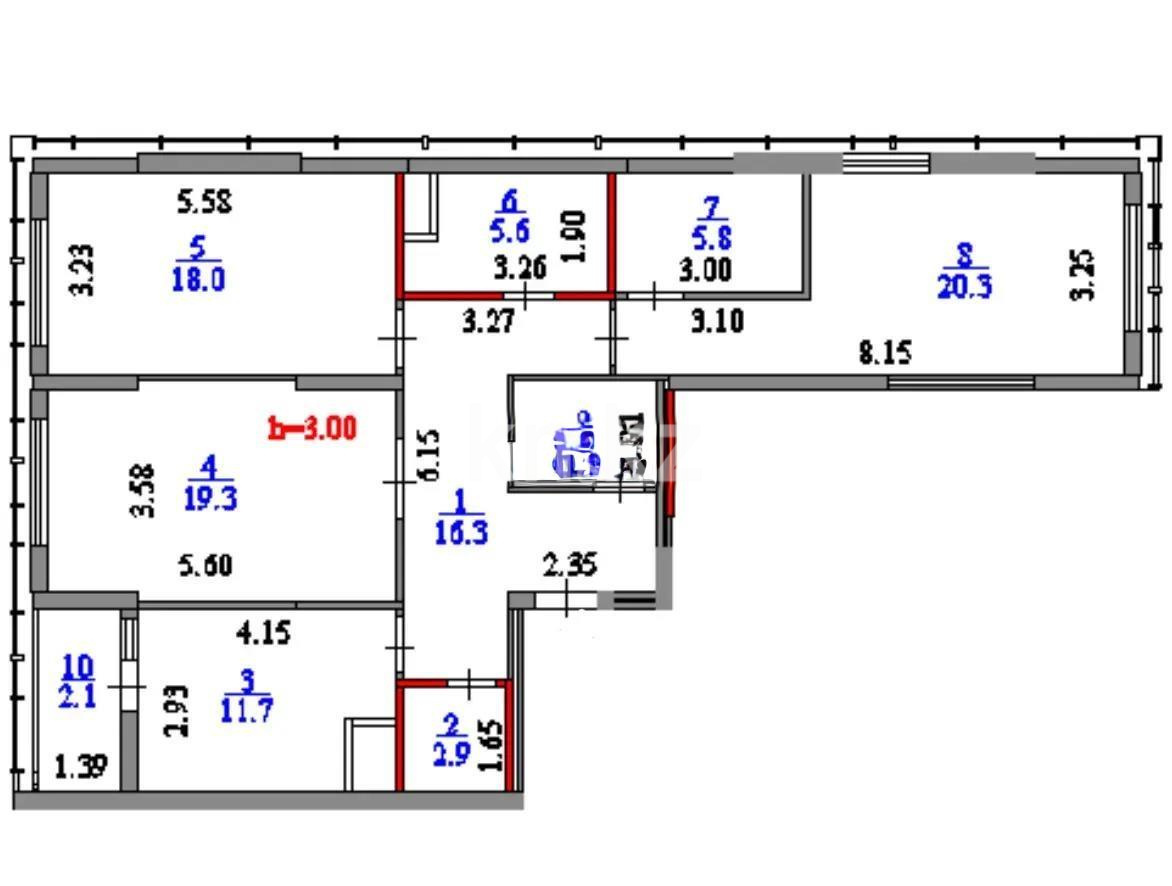 Продажа 3-комнатной квартиры, 106 м², пр. Мангилик Ел, дом  62 в Астане - фото 2