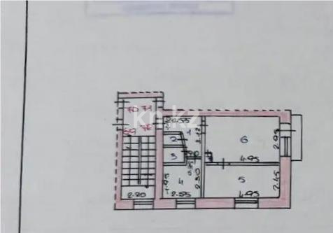 Продажа 2-комнатной квартиры, 40 м², мкр-н 21, дом  2/3 в Караганде