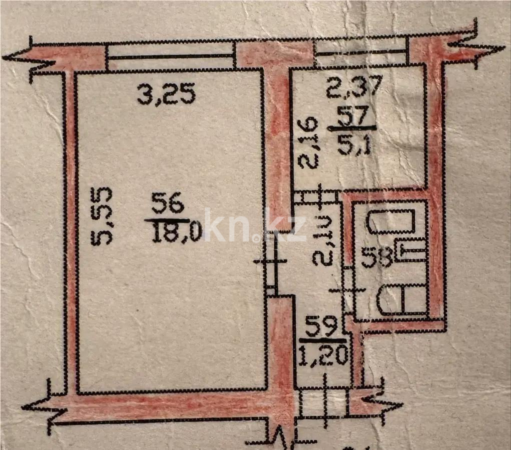 Продажа 1-комнатной квартиры, 29.2 м² в Алматы - фото 5