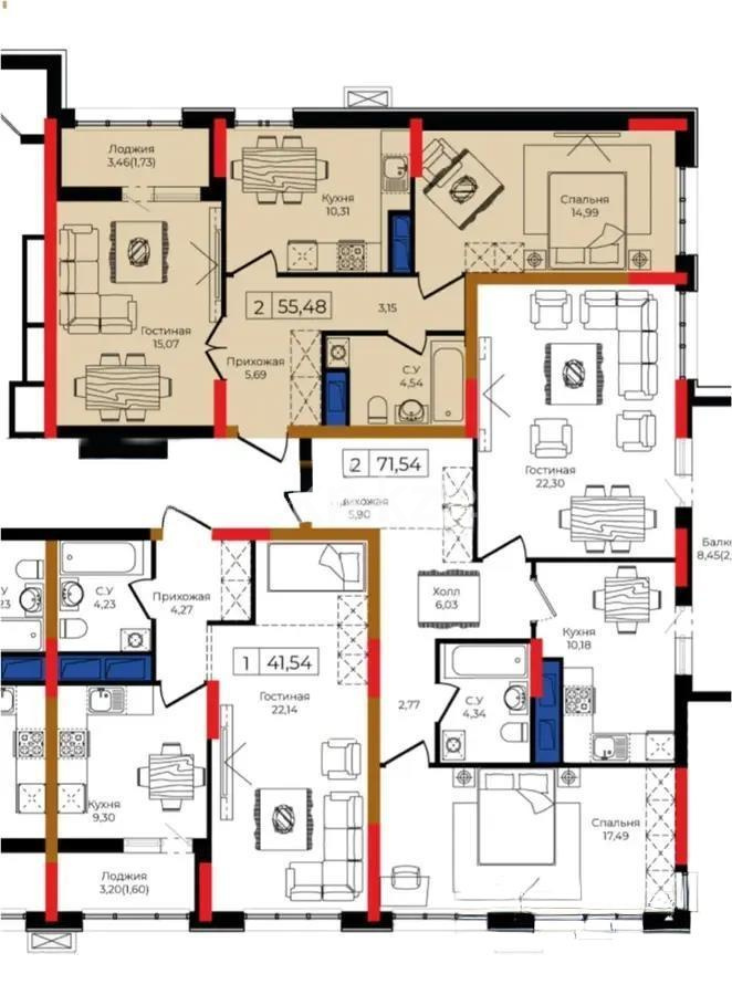 Продажа 2-комнатной квартиры, 55.5 м² в Астане - фото 7