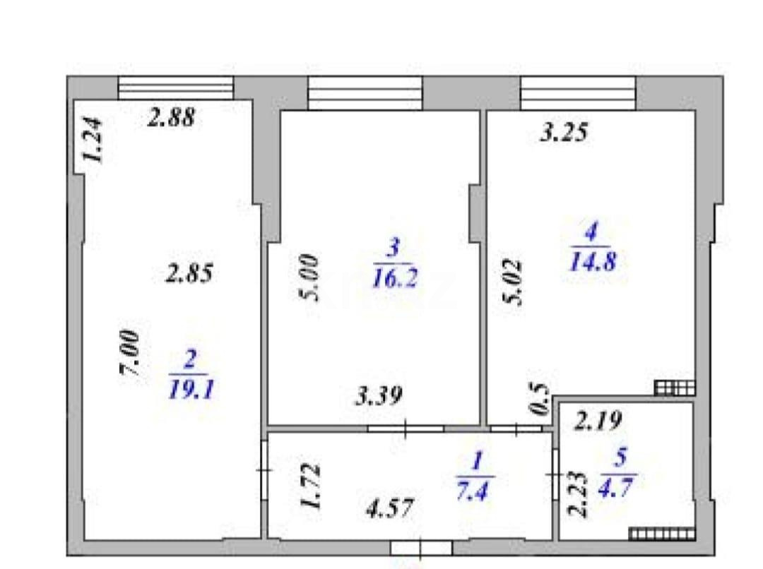 Продажа 2-комнатной квартиры, 62 м², пр. Республики в Караганде - фото 17