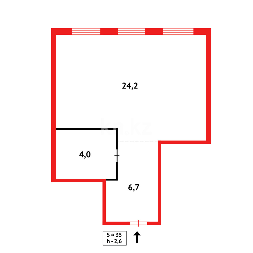 Продажа 1-комнатной квартиры, 35 м², пр. Н. Абдирова в Караганде - фото 8