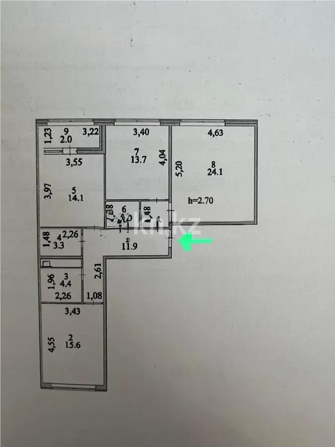 Продажа 3-комнатной квартиры, 93 м² в Астане - фото 10