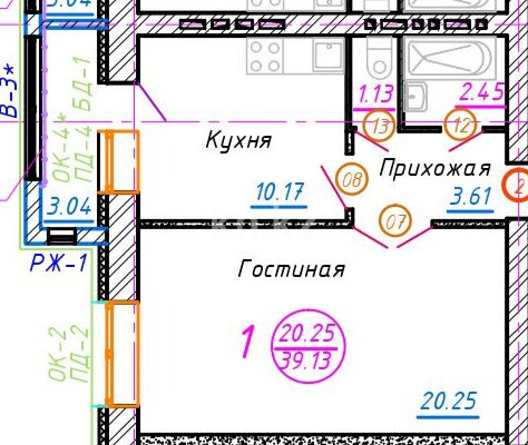 Продажа 1-комнатной квартиры, 40.05 м² в Астане - фото 3