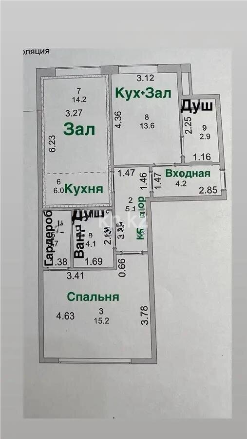 Продажа 3-комнатной квартиры, 70 м² в Астане - фото 7