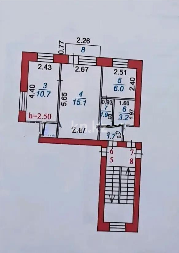 Продажа 2-комнатной квартиры, 40 м² в Караганде - фото 4