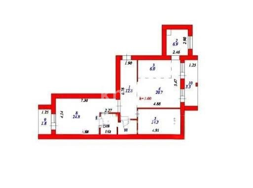 Продажа 3-комнатной квартиры, 97.4 м² в Астане