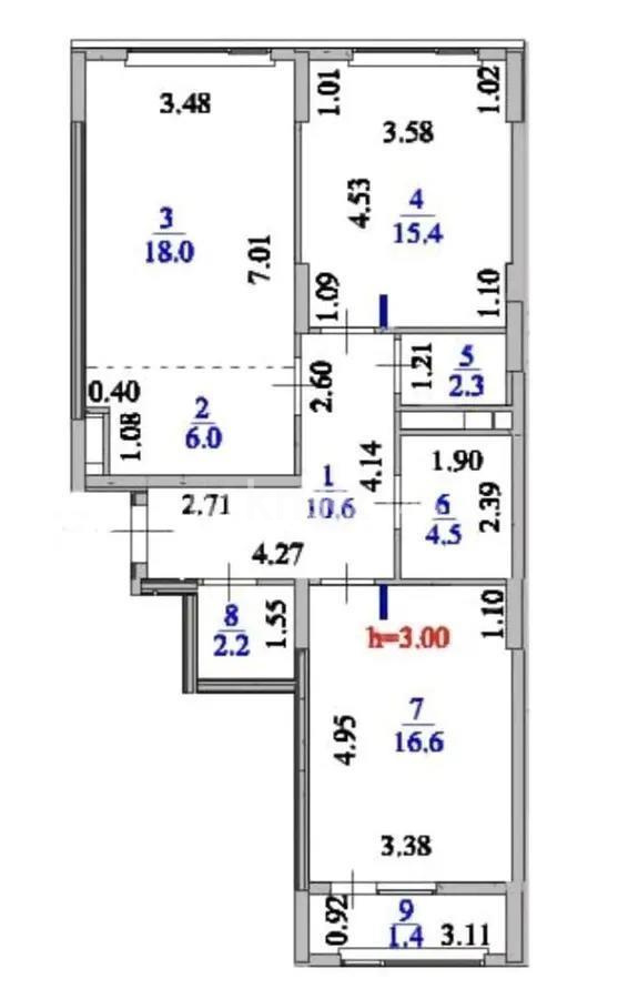 Продажа 3-комнатной квартиры, 77 м² в Астане - фото 5