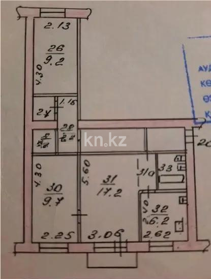 Продажа 3-комнатной квартиры, 58 м² в Алматы - фото 7