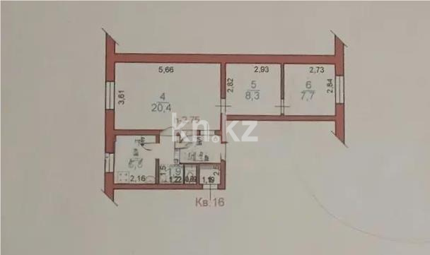 Продажа 3-комнатной квартиры, 49.9 м² в Алматы