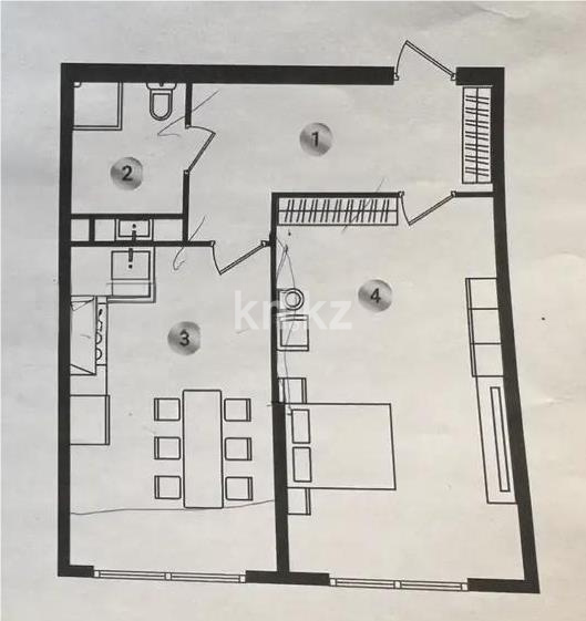 Продажа 1-комнатной квартиры, 55 м², ул. Сыбызгы, дом  100 стр в Алматы