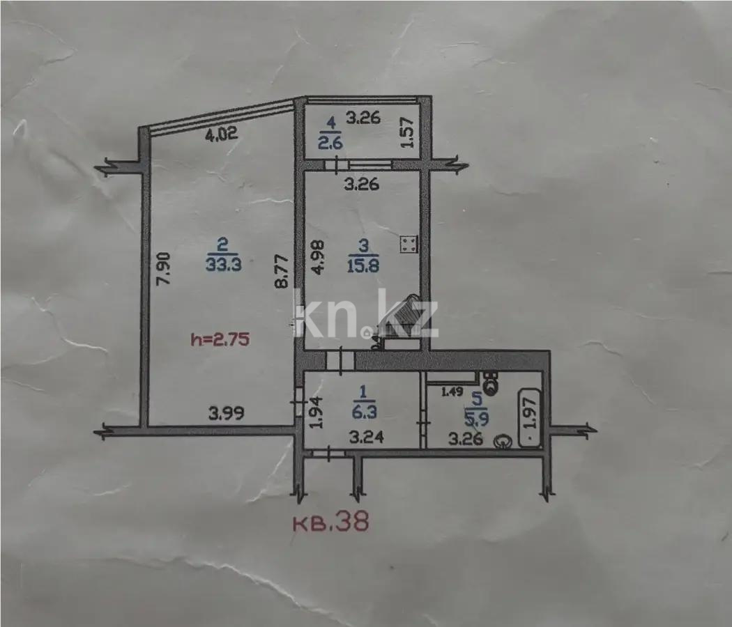 Продажа 2-комнатной квартиры, 64 м², ул. Жуалы, дом  25 в Алматы - фото 5
