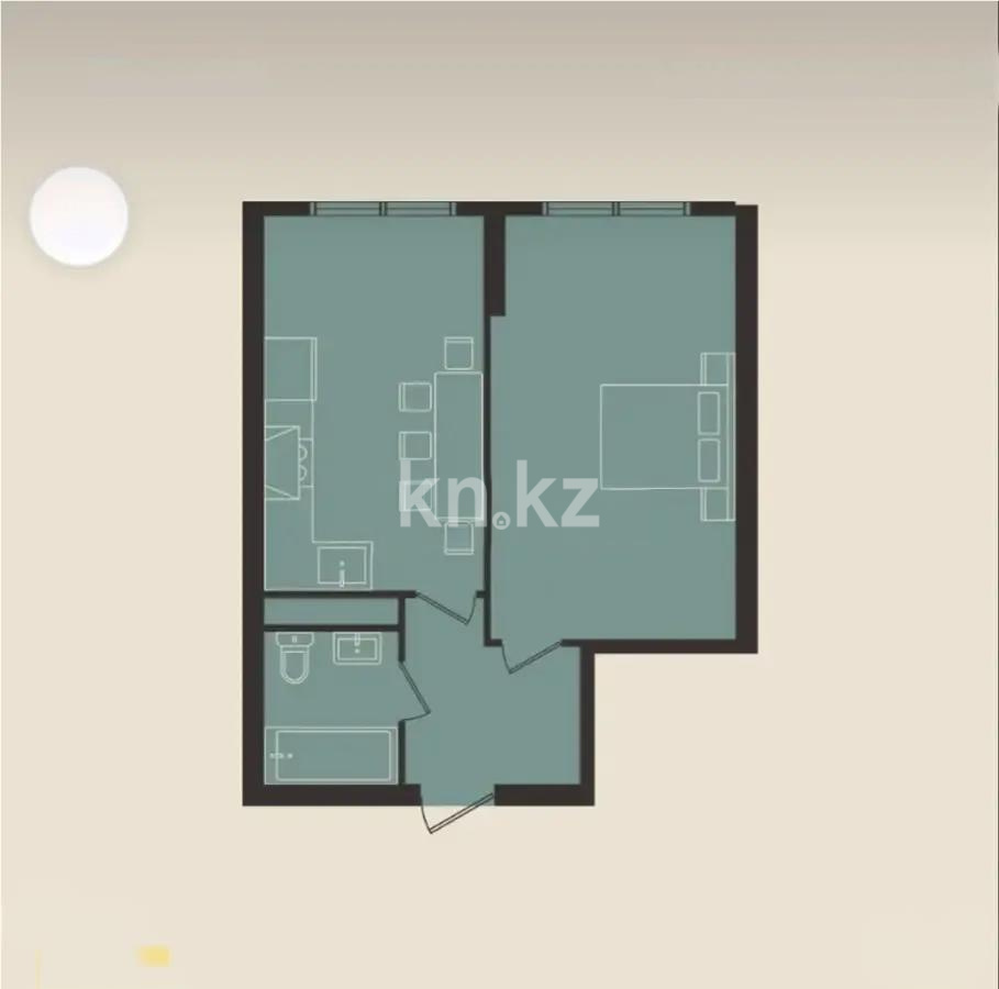 Продажа 2-комнатной квартиры, 48.9 м², ул. Момышулы, дом  100 стр в Алматы