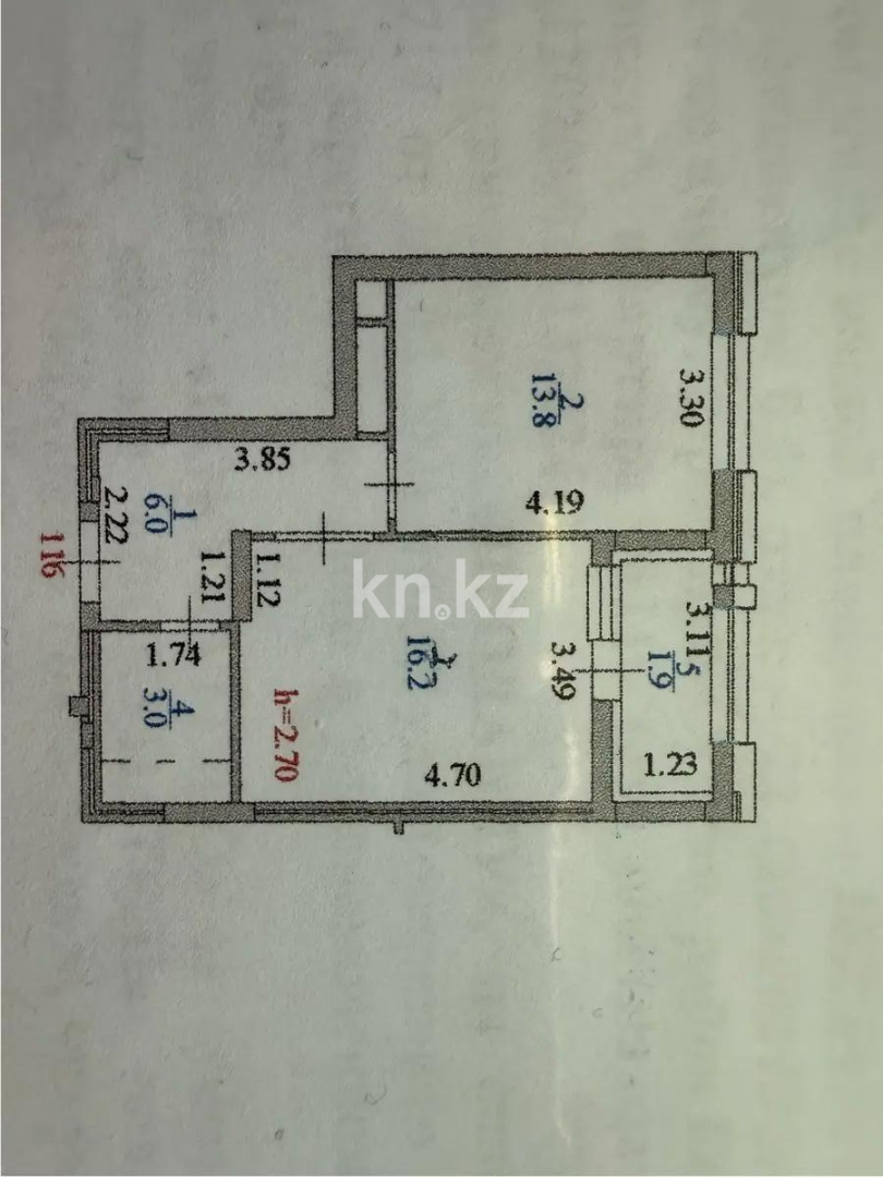 Продажа 1-комнатной квартиры, 41 м² в Астане - фото 2