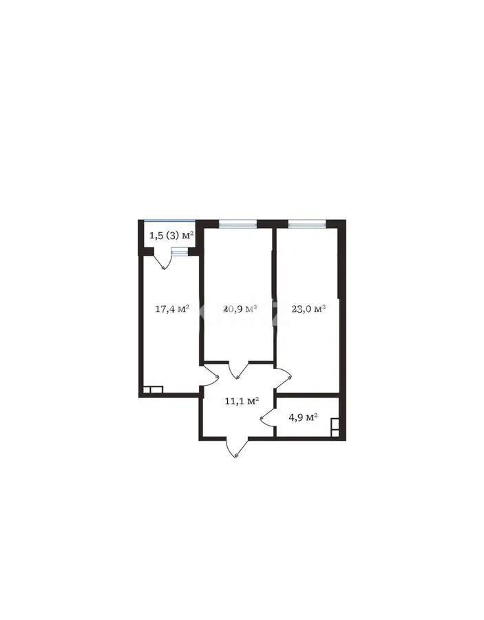 Продажа 3-комнатной квартиры, 78.8 м² в Алматы
