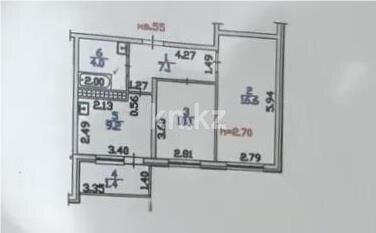 Продажа 2-комнатной квартиры, 48.4 м² в Алматы