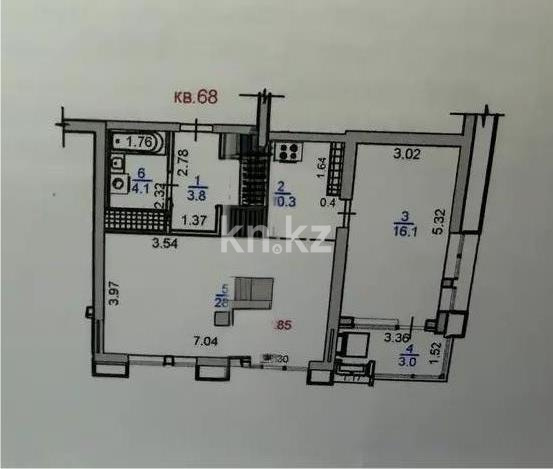 Продажа 3-комнатной квартиры, 65.7 м² в Алматы - фото 6