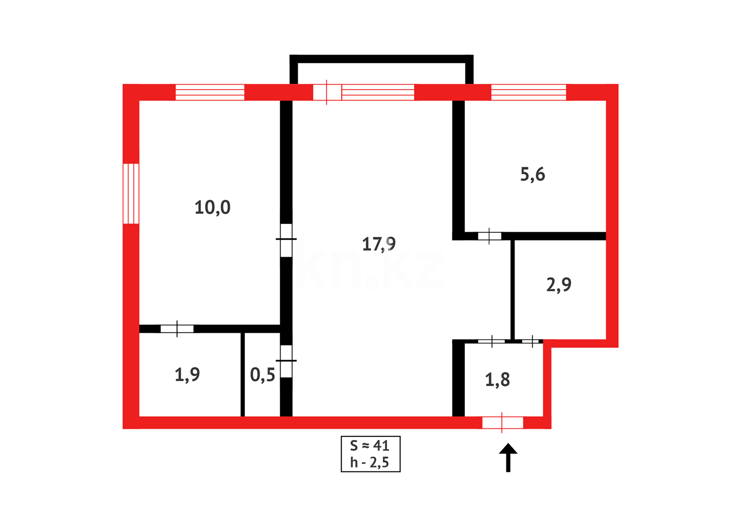 Продажа 3-комнатной квартиры, 44 м², мкр-н 2 в Абае - фото 8