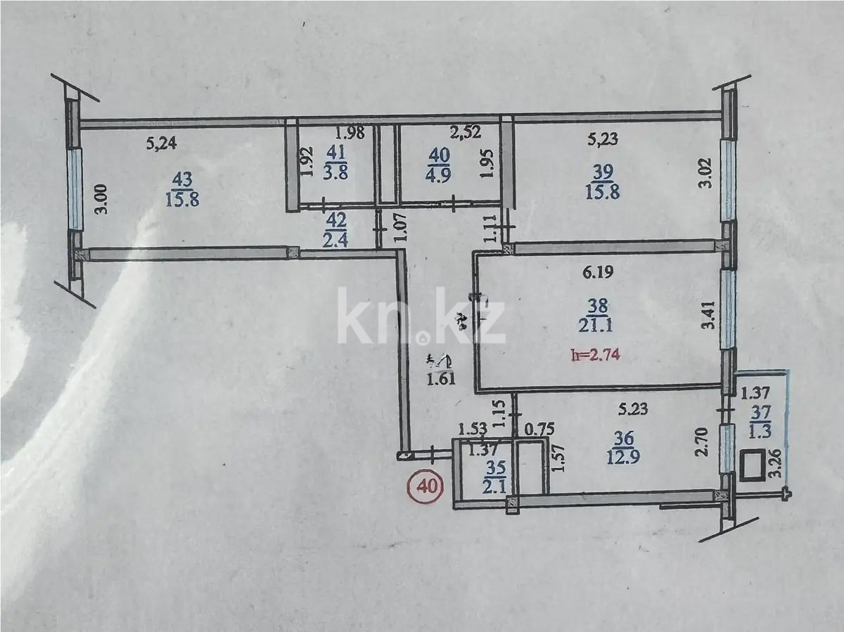 Продажа 3-комнатной квартиры, 87.9 м² в Алматы - фото 6