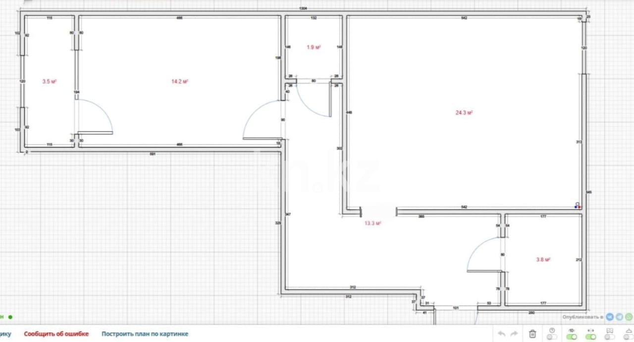 Продажа 2-комнатной квартиры, 60 м² в Астане - фото 2