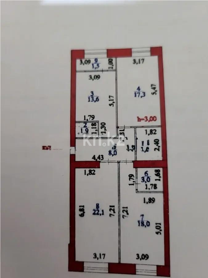 Продажа 3-комнатной квартиры, 90 м², ул. Нажимеденова, дом  28/1 в Астане - фото 2