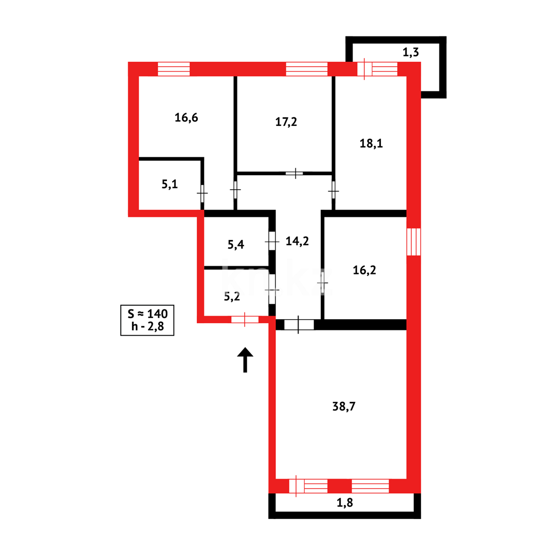 Продажа 4-комнатной квартиры, 140 м² в Караганде - фото 20