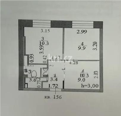 Продажа 2-комнатной квартиры, 37 м², ул. Е-15, дом  16 в Астане