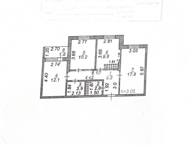 Продажа 3-комнатной квартиры, 68.2 м², ул. Дюсембекова, дом  44/2 в Караганде - фото 15