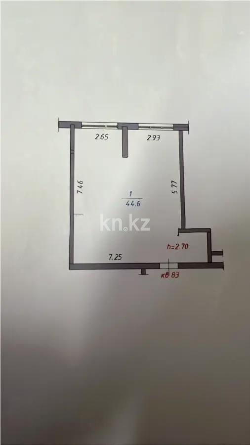 Продажа 1-комнатной квартиры, 44 м², ул. Муратбаева, дом  14 в Алматы - фото 2