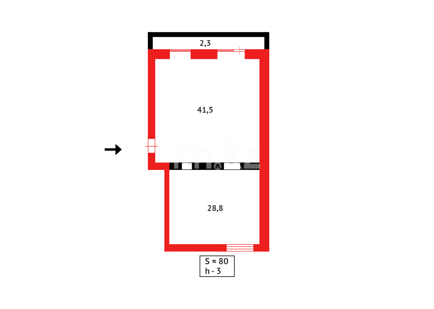 Продажа 3-комнатной квартиры, 80 м² в Караганде - фото 13