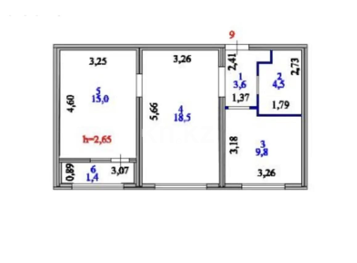 Продажа 2-комнатной квартиры, 53 м² в Астане - фото 5