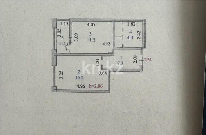 Продажа 1-комнатной квартиры, 40.4 м² в Астане - фото 3
