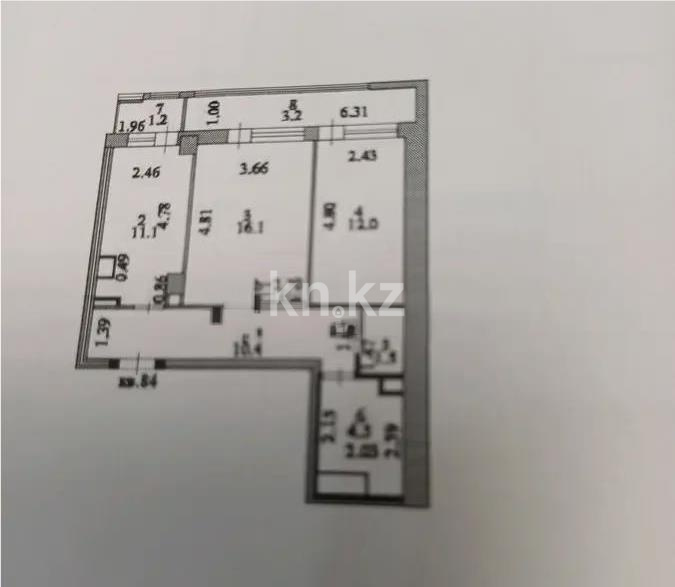 Продажа 2-комнатной квартиры, 60 м² в Астане - фото 3