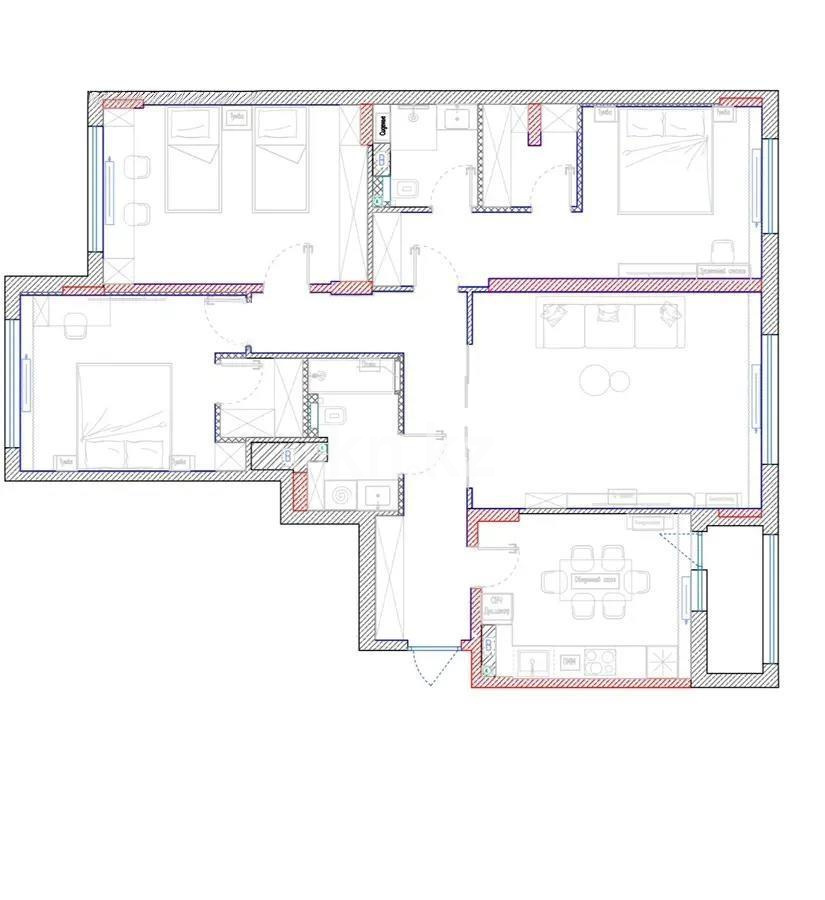Продажа 4-комнатной квартиры, 115 м² в Астане