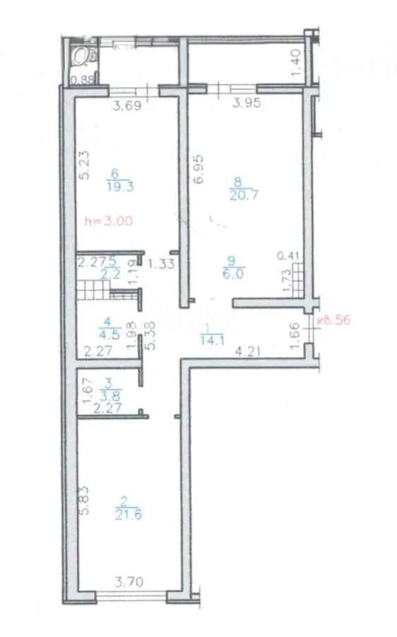 Продажа 3-комнатной квартиры, 100 м² в Алматы