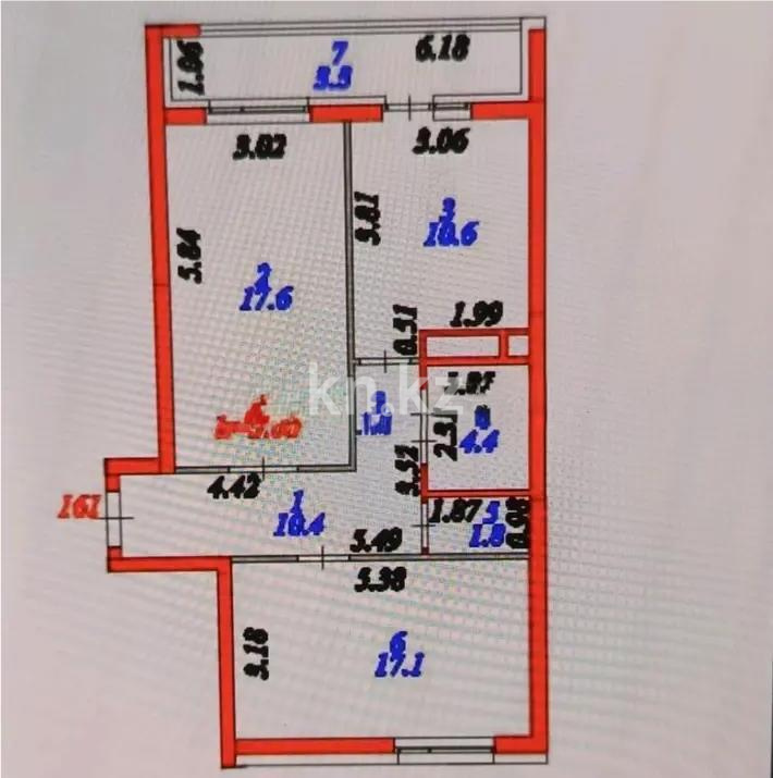 Продажа 2-комнатной квартиры, 65.2 м² в Астане - фото 3