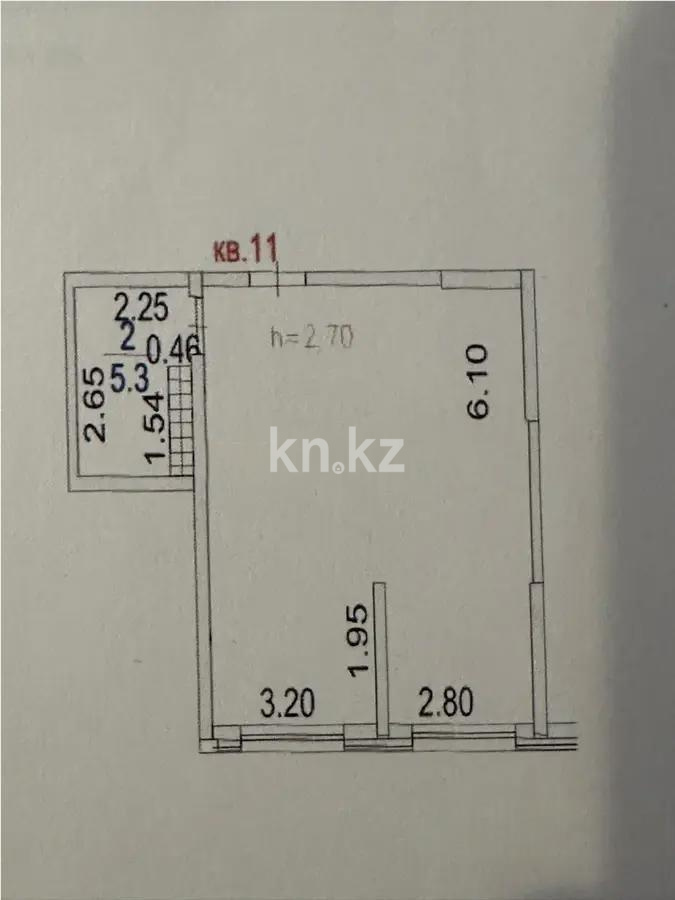 Продажа 2-комнатной квартиры, 43.3 м² в Алматы