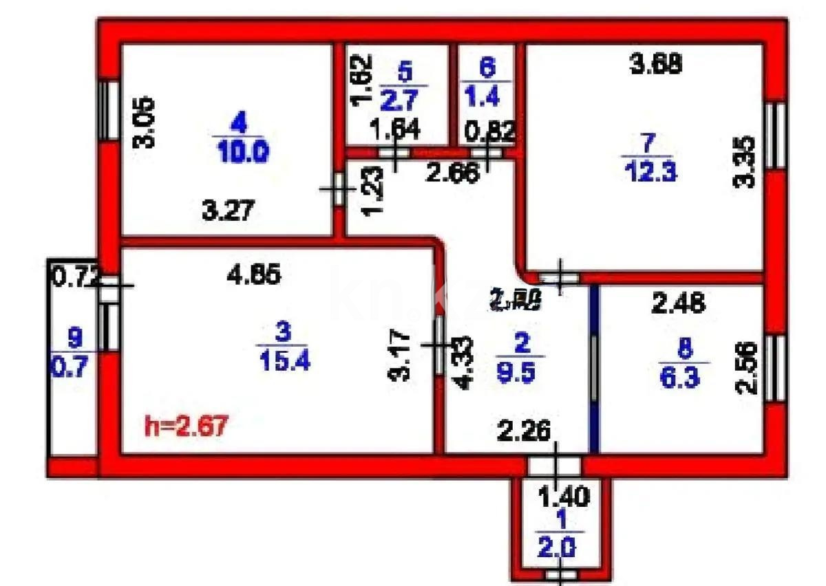Продажа 3-комнатной квартиры, 60.3 м² в Астане - фото 7